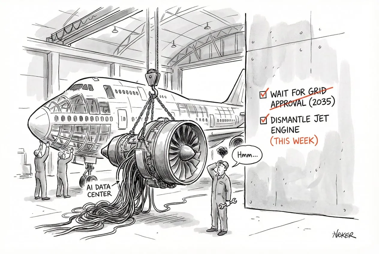 把波音747当发电机拆解的修理厂